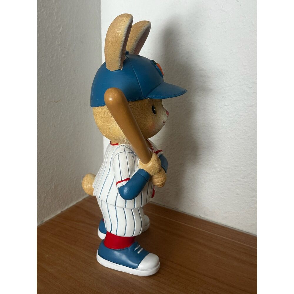 Easter Baseball Bunny Figurine NWT - Picture 2 of 5